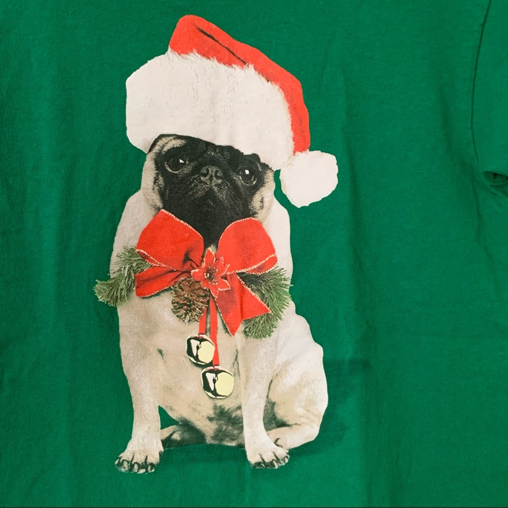 Santa Pug Christmas t-shirt Size Small